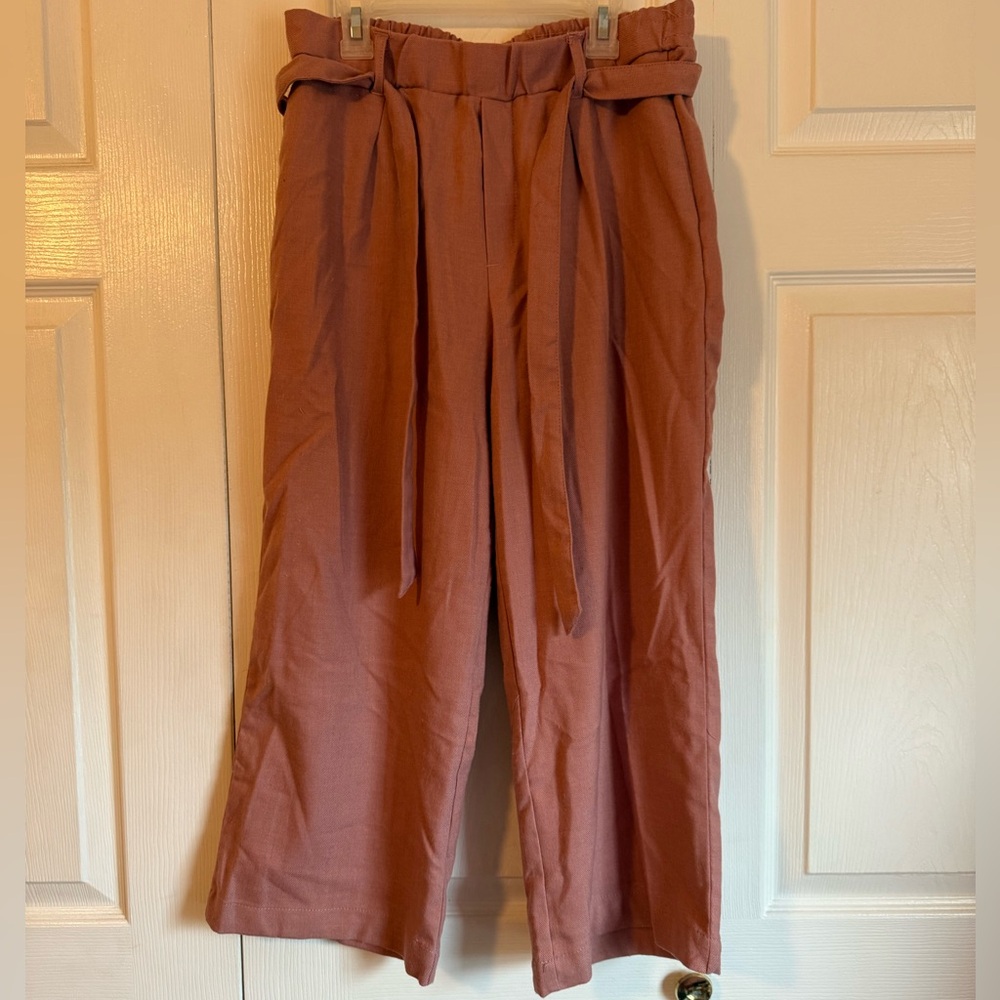 Women's High-Waisted Tie-Front Pants